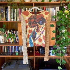 Y2K Custo Barcelona long sleeve tee